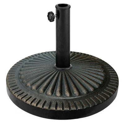 31.5 lbs Market Heavy-Duty Outdoor Stand Bronze Umbrella Base - Relaxacare