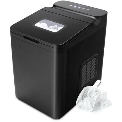 33 LBS/24 H Ice Maker Machine with Scoop and Basket-Black - Relaxacare