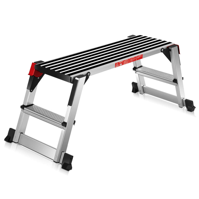 330 lbs Aluminum Folding Non-slip Drywall Step Stool Ladder - Relaxacare