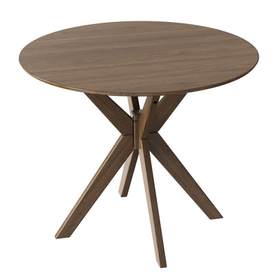 35 Inch Modern Round Wood Dining Table without Chairs - Relaxacare