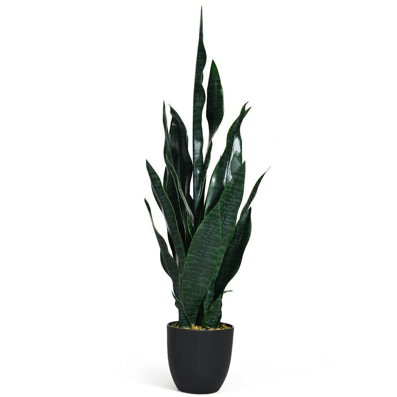 35.5 Inch Indoor-Outdoor Artificial Fake Snake Plant - Relaxacare