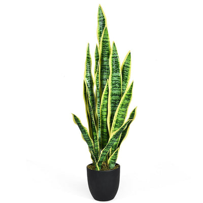 35.5 Inch Indoor-Outdoor Decoration Fake Artificial Snake Plant - Relaxacare