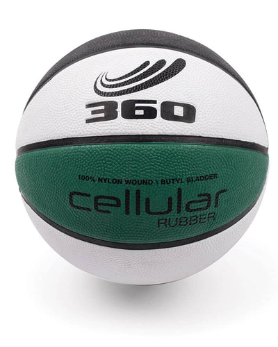 360 Athletics-Cellular™ Composite Basketball (white,black & green) - Relaxacare