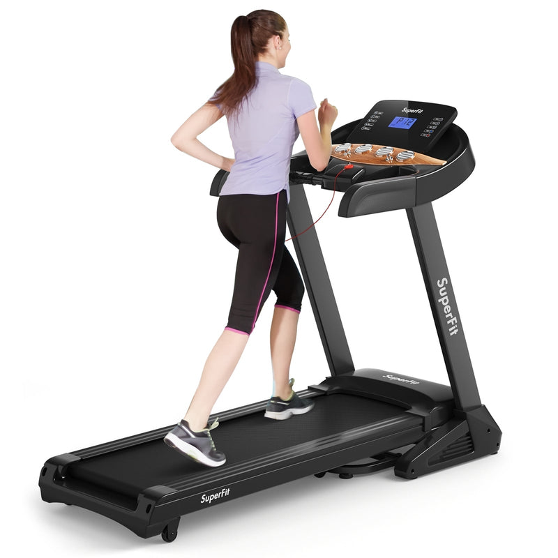 3.75HP Electric Folding Treadmill with Auto Incline 12 Program APP Control - Relaxacare