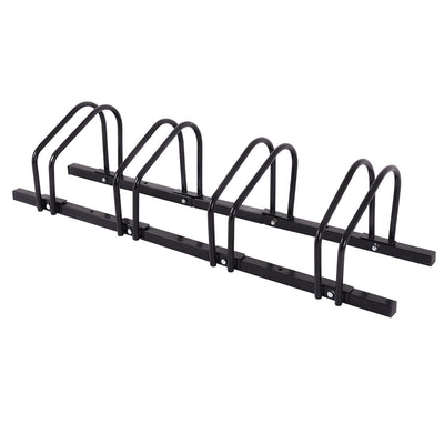 4 Bike Parking Garage Rack Storage Stand-Black - Relaxacare