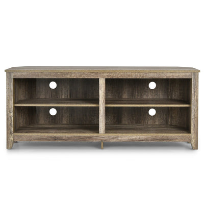 4 Cubby Entertainment Media Console with Shelves - Relaxacare