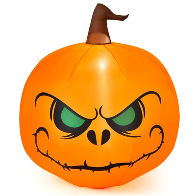 4 Feet Halloween Inflatable Pumpkin with Build-in LED Light - Relaxacare