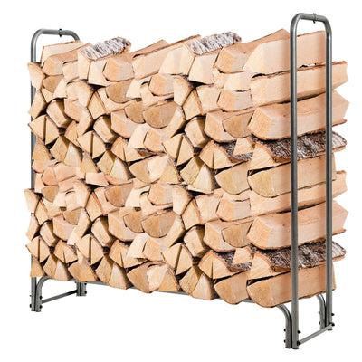 4 Feet/5 Feet/6 Feet/8 Feet Firewood Storage Log Rack - Relaxacare