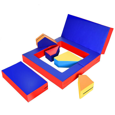 4-in-1 Crawl Climb Foam Shapes Toddler Kids Playset - Relaxacare