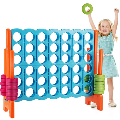 4 in A Row 4-to-Score Giant Jumbo Game Set for Family Party Holiday - Relaxacare