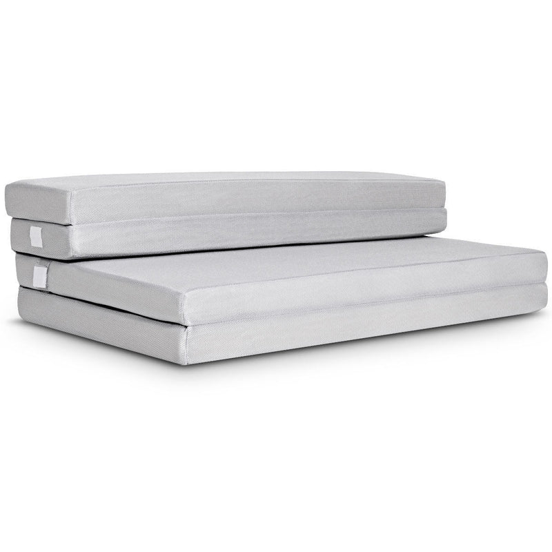 4 Inch Folding Sofa Bed Foam Mattress with Handles - Relaxacare