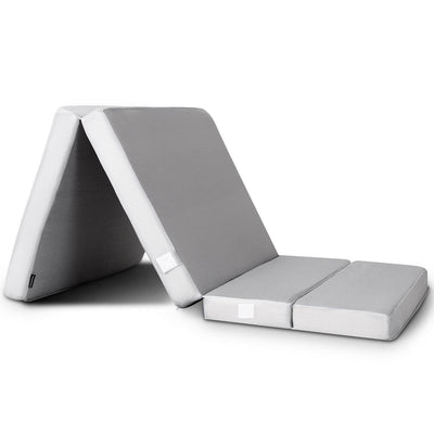 4 Inch Folding Sofa Bed Foam Mattress with Handles-Twin size - Relaxacare