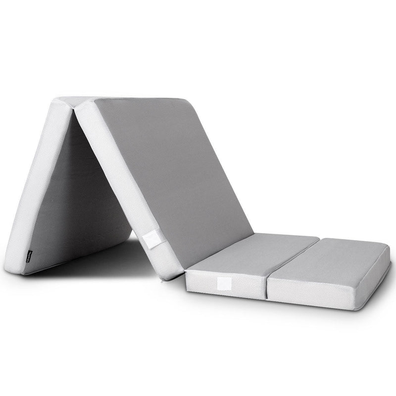 4 Inch Folding Sofa Bed Foam Mattress with Handles-Twin size - Relaxacare