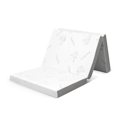 4 Inch Tri-fold Cool Gel Memory Foam Mattress - Relaxacare