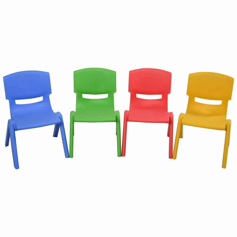 4-pack Colorful Stackable Plastic Children Chairs - Relaxacare
