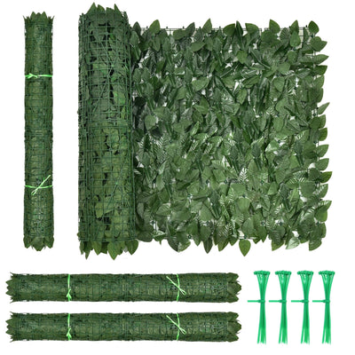 4 Pieces 118 x 39 Inch Artificial Ivy Privacy Fence Screen - Relaxacare