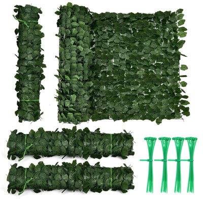 4 Pieces 118 x 39 Inch Artificial Ivy Privacy Fence Screen for Fence Decor - Relaxacare