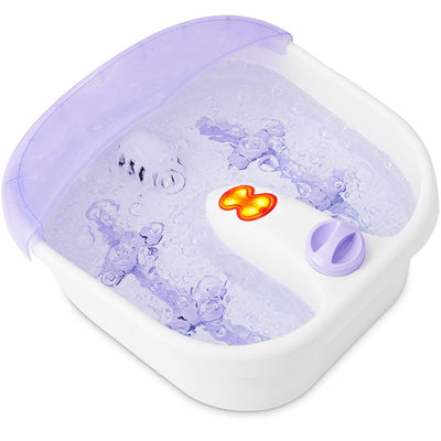 4 Rollers Bubble Heating Foot Spa Massager - Relaxacare