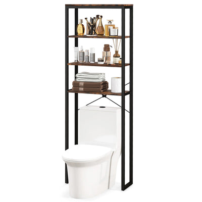 4-Tier Freestanding Over the Toilet Storage Rack - Relaxacare
