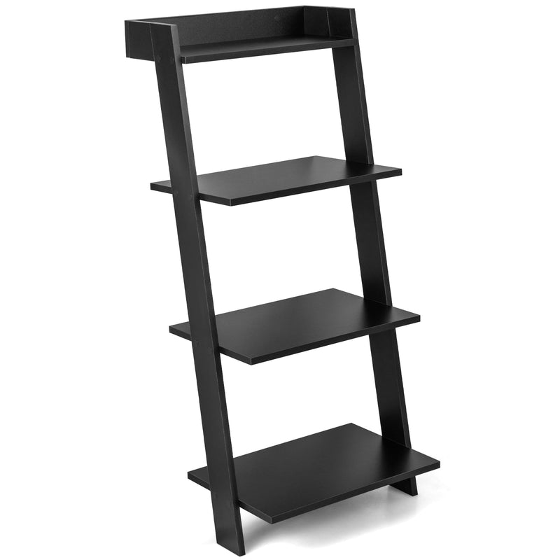 4-Tier Ladder Shelf with Solid Frame and Anti-toppling Device - Relaxacare