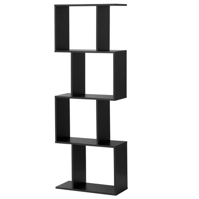 4-tier S-Shaped Bookcase - Relaxacare