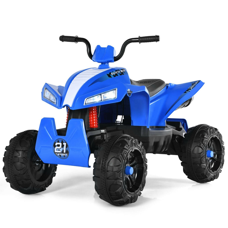 4 Wheels Quad Spring Suspension Kids Ride On ATV-Blue - Relaxacare