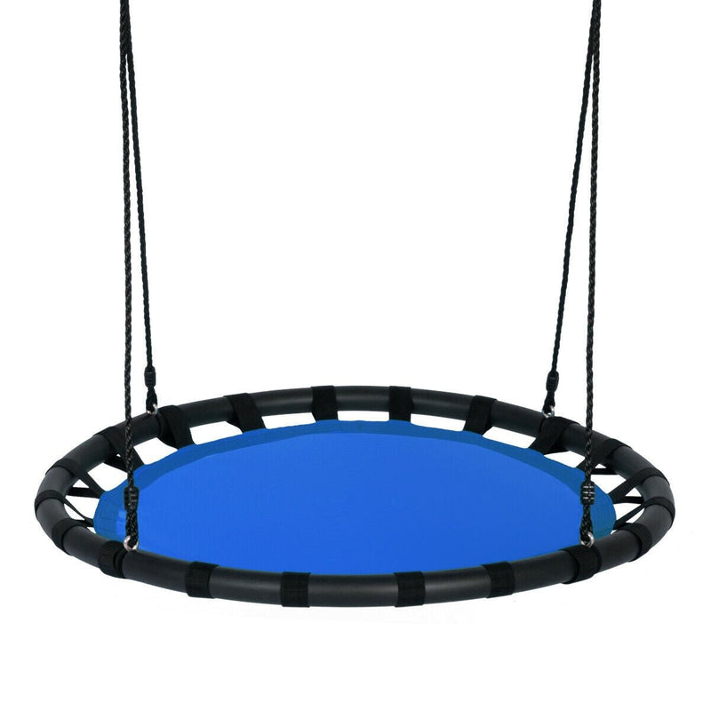 40" Flying Saucer Round Swing Kids Play Set-Blue - Relaxacare
