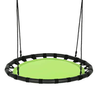 40" Flying Saucer Round Swing Kids Play Set-Green - Relaxacare