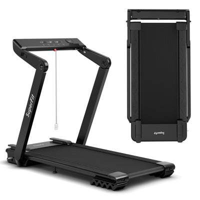 4.0 HP Foldable Electric Treadmill Jogging Machine with Speaker LED - Relaxacare