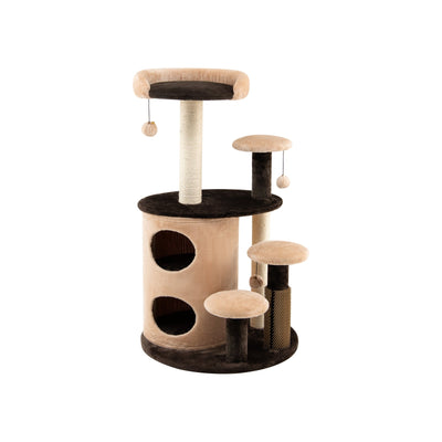 40 Inch Cat Tree Tower Multi-Level Activity Tree with 2-Tier Cat-Hole Condo - Relaxacare