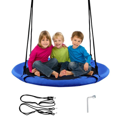 40 Inch Flying Saucer Tree Swing Indoor Outdoor Play Set - Relaxacare
