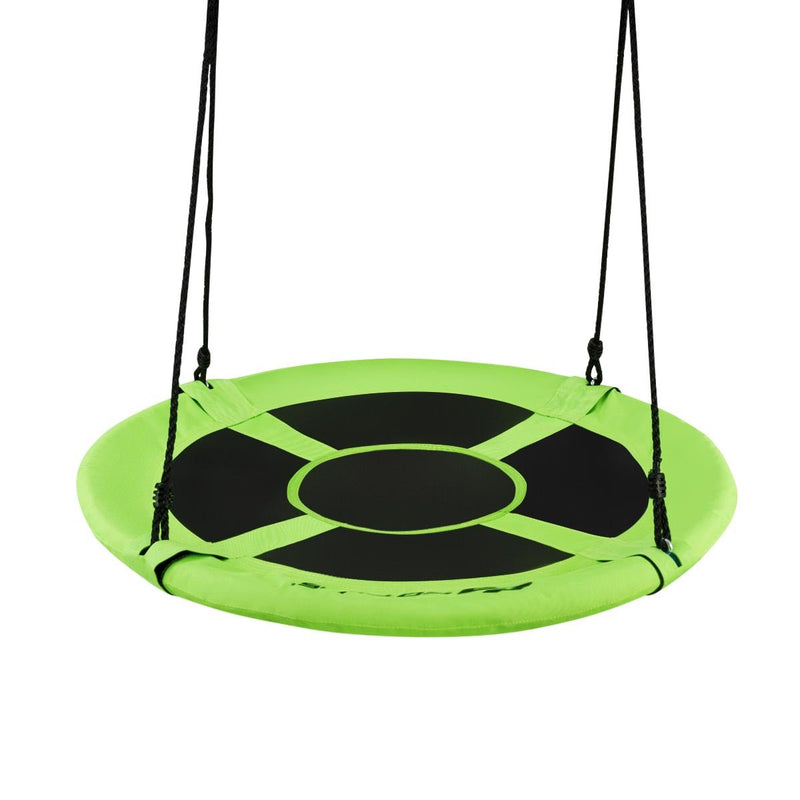 40 Inch Flying Saucer Tree Swing Indoor Outdoor Play Set-Green - Relaxacare