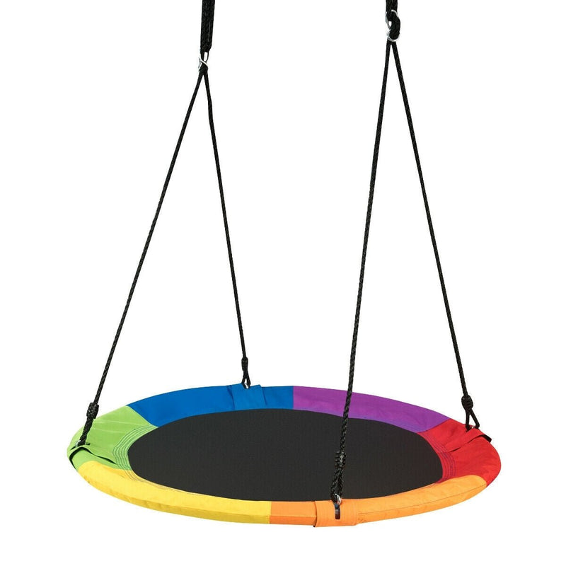 40 Inch Flying Saucer Tree Swing Outdoor Play for Kids - Relaxacare