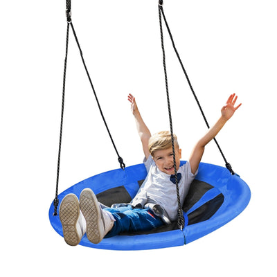 40 inch Nest Tree Outdoor Round Swing-Blue - Relaxacare