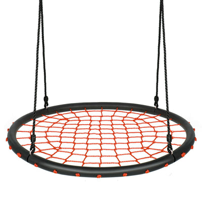 40 Inch Spider Web Tree Swing Set-Orange - Relaxacare