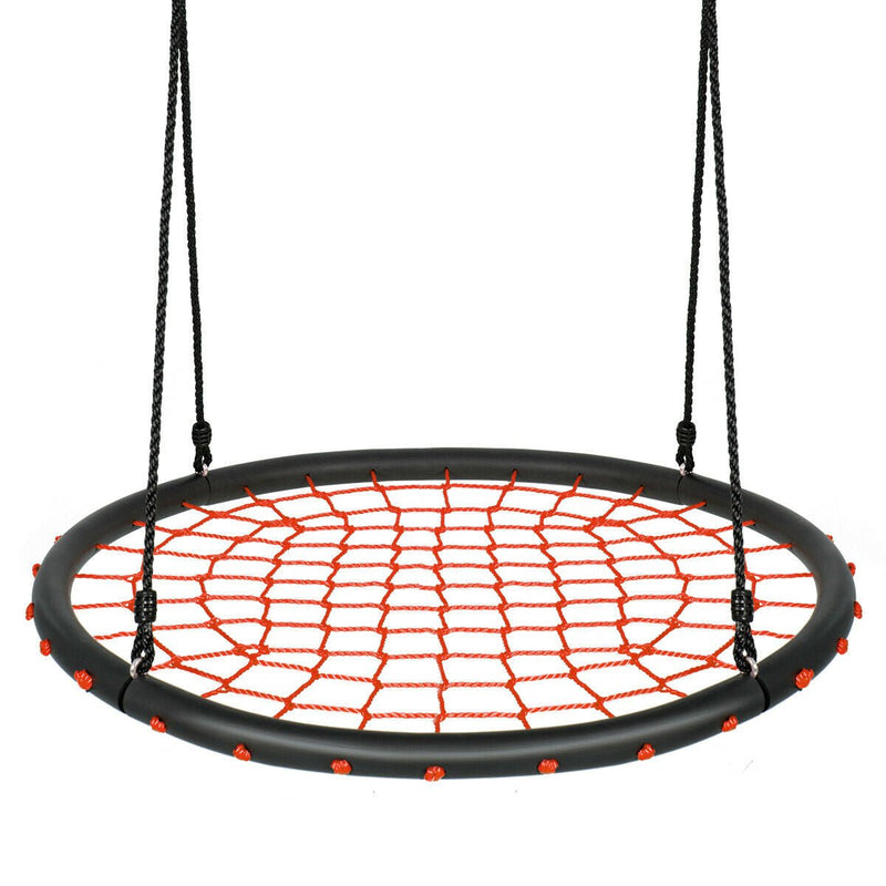 40 Inch Spider Web Tree Swing Set-Orange - Relaxacare