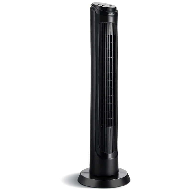 40 Inch Tower Fan with Remote 75˚ Oscillating Fan with 3 Wind Modes and 4 Wind Speeds - Relaxacare