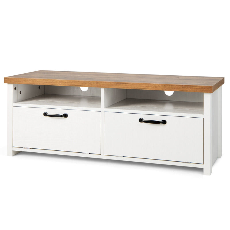 41.5 Inch Modern TV Stand with 2 Cabinets for TVs up to 48 Inch - Relaxacare
