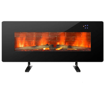 42 Inch Electric Wall Mounted Freestanding Fireplace with Remote Control - Relaxacare