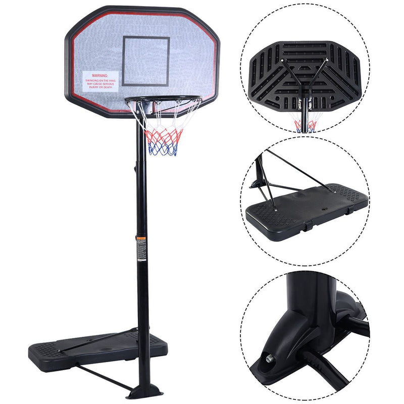 43 Inch Indoor/Outdoor Height Adjustable Basketball Hoop - Relaxacare
