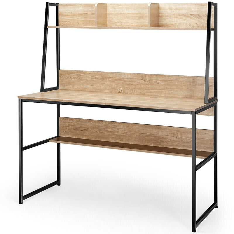 47-Inch Computer Desk Writing Study Table Workstation-Natural - Relaxacare