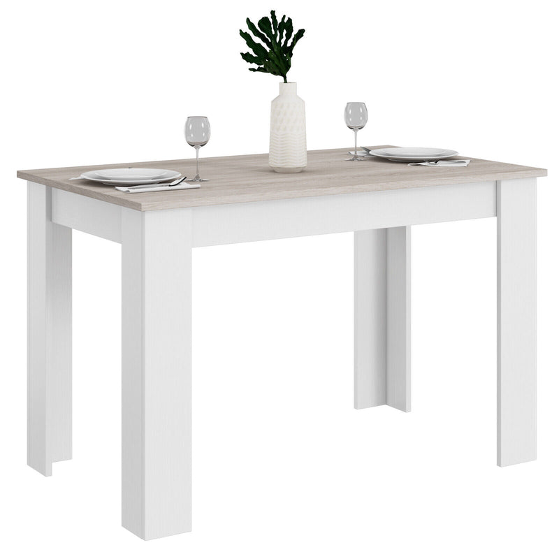 47 Inches Dining Table for Kitchen and Dining Room-Light Gray - Relaxacare