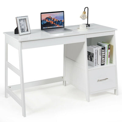 47.5 Inch Modern Home Computer Desk with 2 Storage Drawers - Relaxacare