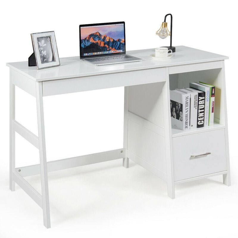 47.5 Inch Modern Home Computer Desk with 2 Storage Drawers - Relaxacare