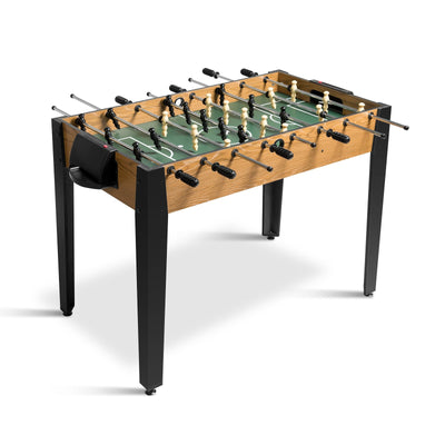 48 Inch Competition Sized Home Recreation Wooden Foosball Table-Brown - Relaxacare