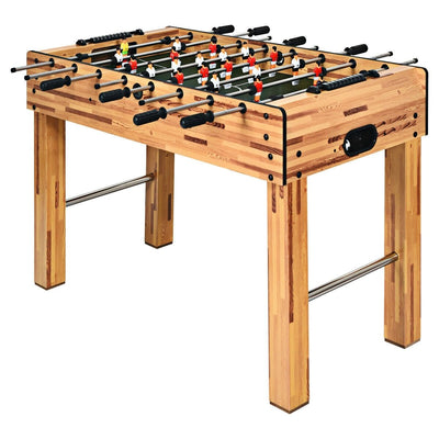 48 Inch Foosball Table Indoor Soccer Game-Beige - Relaxacare