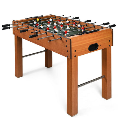 48 Inch Foosball Table Indoor Soccer Game-Brown - Relaxacare