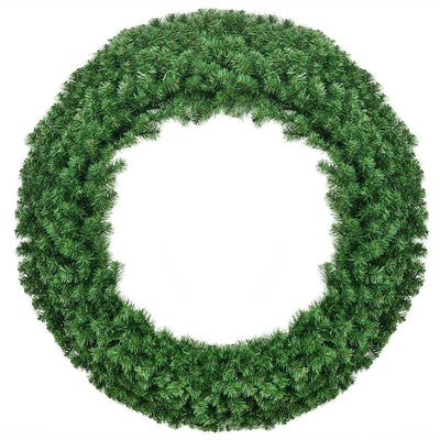 48 Inch Pre-lit Cordless Artificial Christmas Wreath - Relaxacare