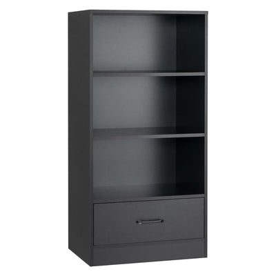 48 Inch Tall 4 Tiers Wood Bookcase with Drawer - Relaxacare