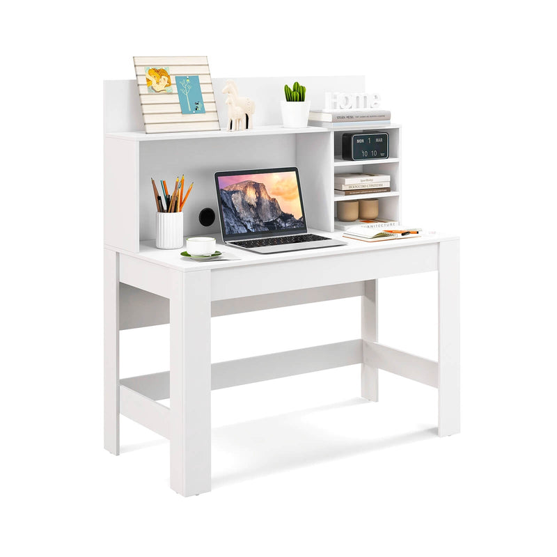 48 Inch Writing Computer Desk with Anti-Tipping Kits and Cable Management Hole - Relaxacare